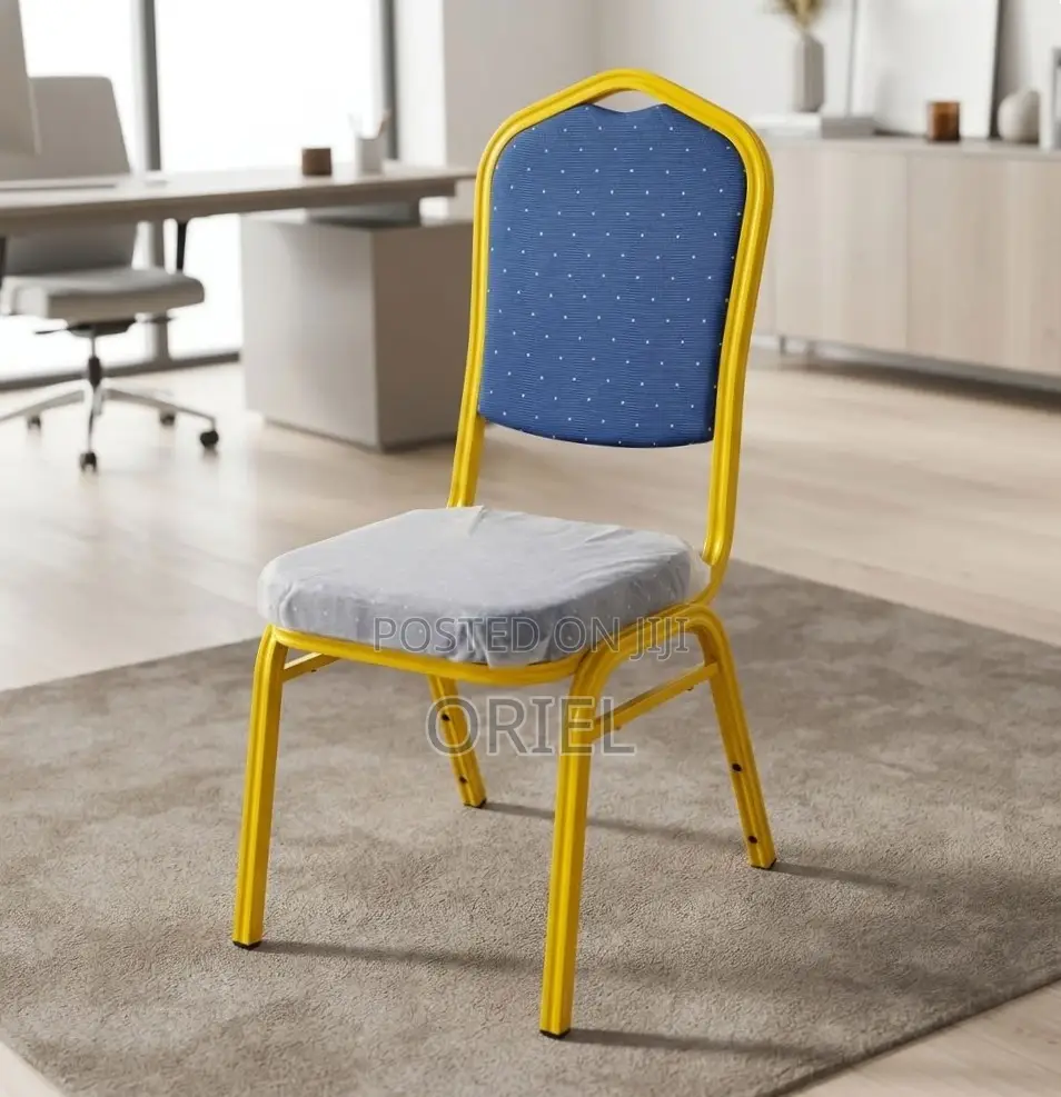 Office Chair : Blue Stackable Conference Chair
