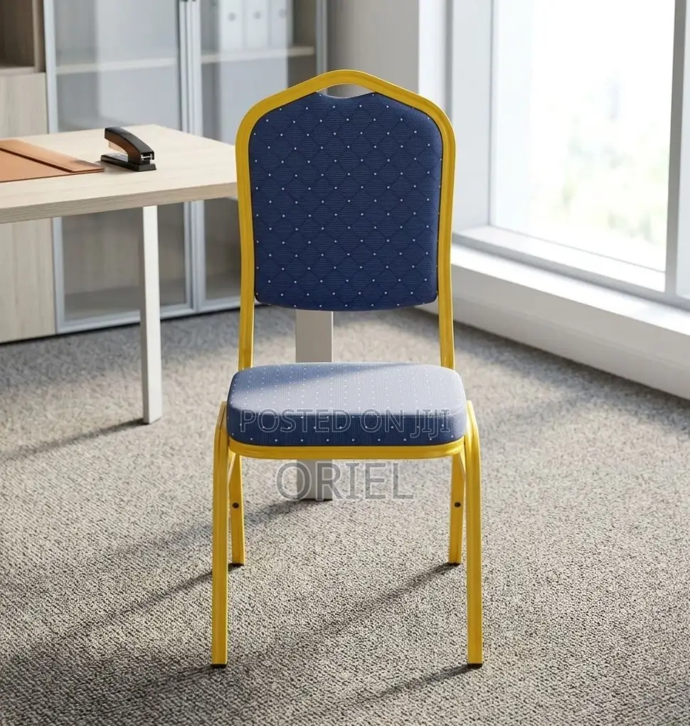 Office Chair : Blue Stackable Conference Chair