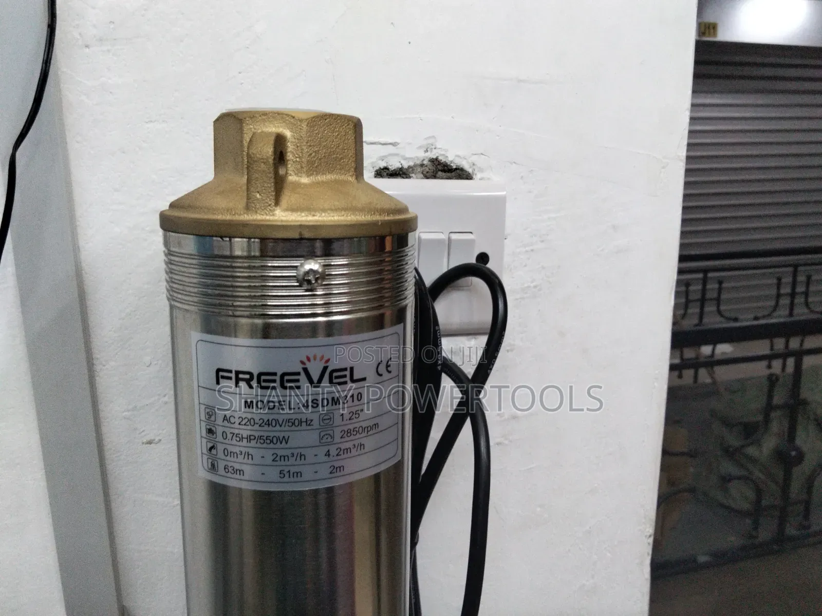 Submersible Water Pump 0.75hp /550w/63m Head