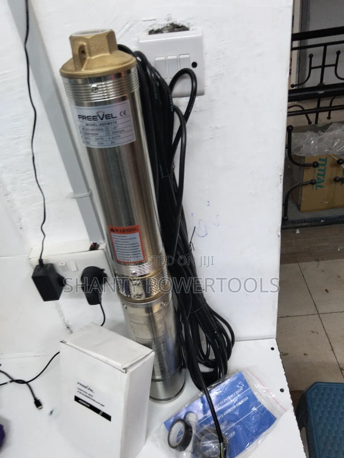 Submersible Water Pump 0.75hp /550w/63m Head