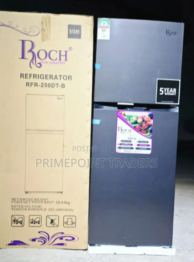 Roch 197L Double Door No Frost Refrigerator – Spacious Reliable