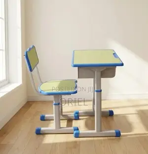 Kids Study Set : Height Adjustable Modern Kids Study Desk Set