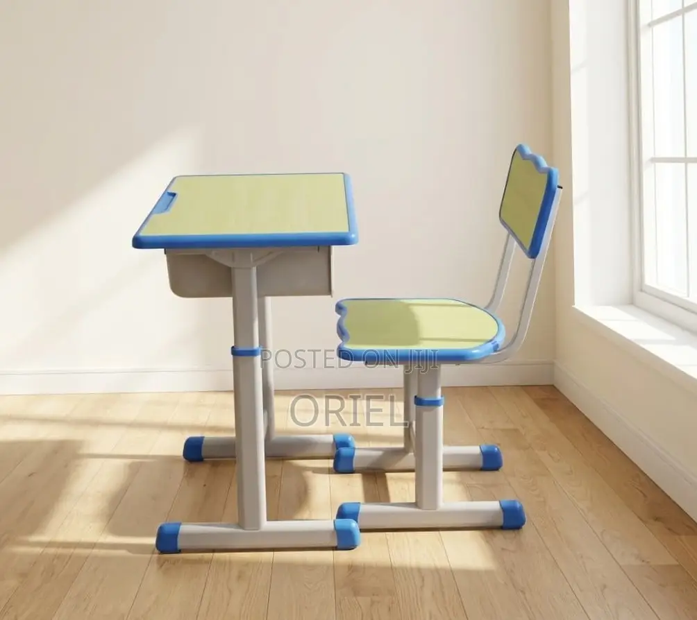 Kids Study Set : Height Adjustable Modern Kids Study Desk Set
