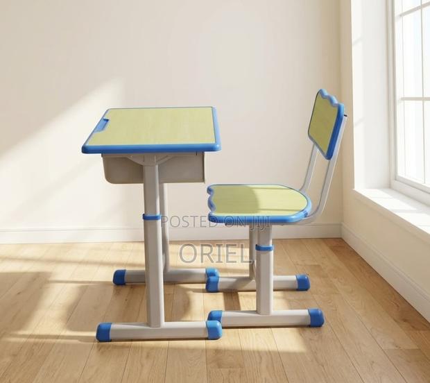 Kids Study Set : Height Adjustable Modern Kids Study Desk Set - thumbnail 3