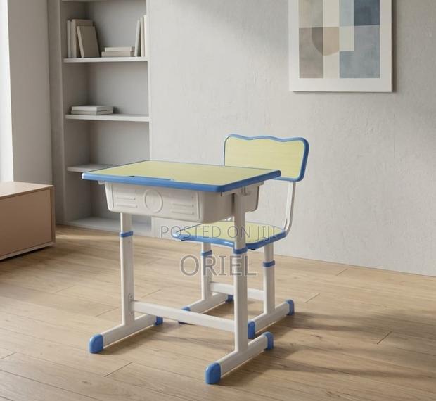 Kids Study Set : Height Adjustable Modern Kids Study Desk Set - thumbnail 4