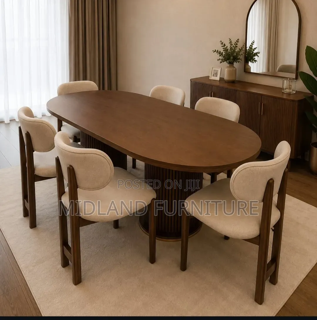 Hardwood Dining Table With Marble Top Available on Order