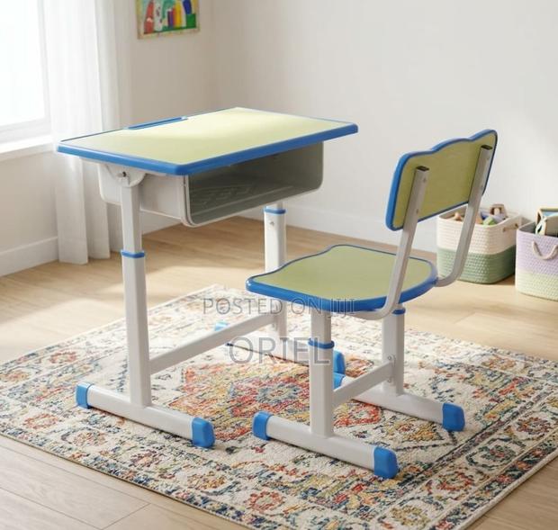 Kids Study Set : Height Adjustable Modern Kids Study Desk Set - thumbnail 5