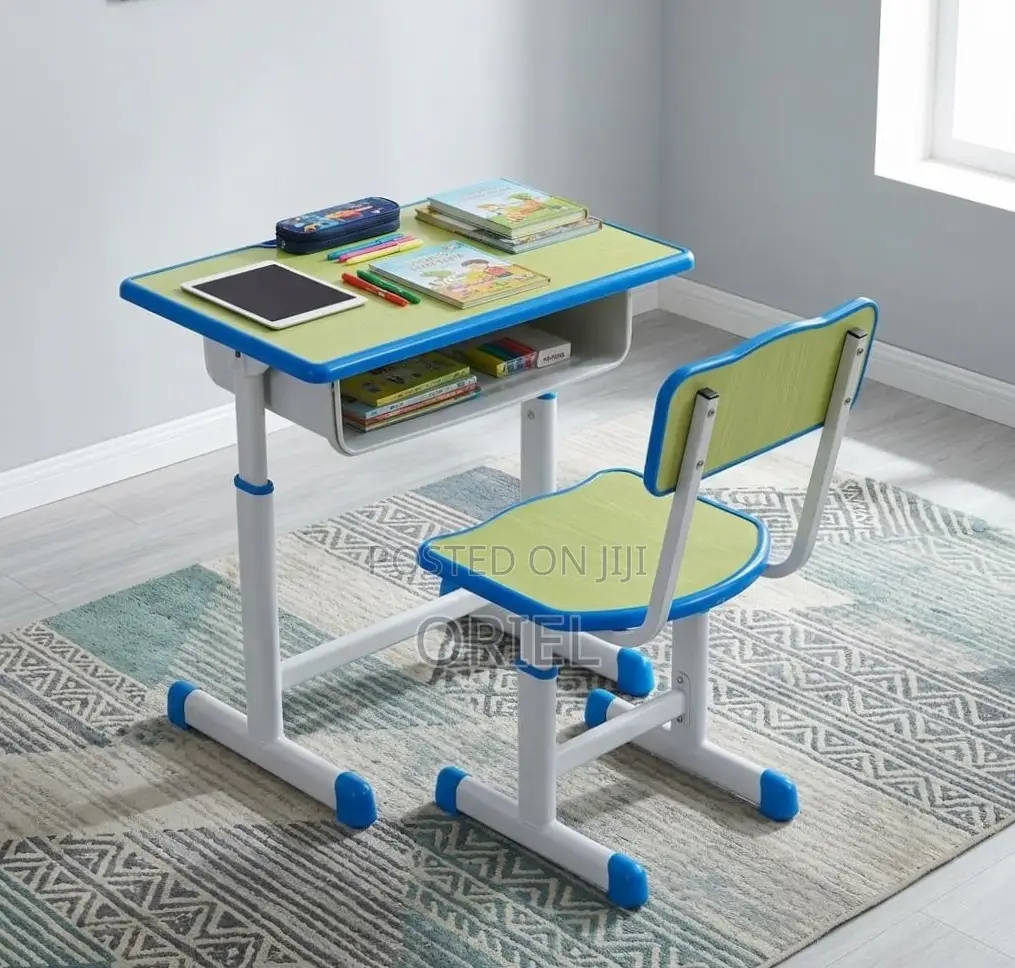 Kids Study Set : Height Adjustable Modern Kids Study Desk Set