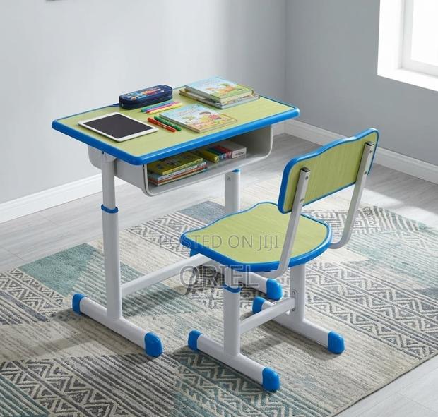 Kids Study Set : Height Adjustable Modern Kids Study Desk Set - thumbnail 8