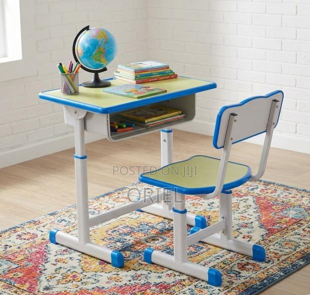 Kids Study Set : Height Adjustable Modern Kids Study Desk Set - thumbnail 9