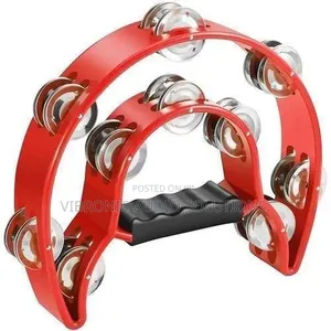 Tambourine Musical Instrument Half Moon Double