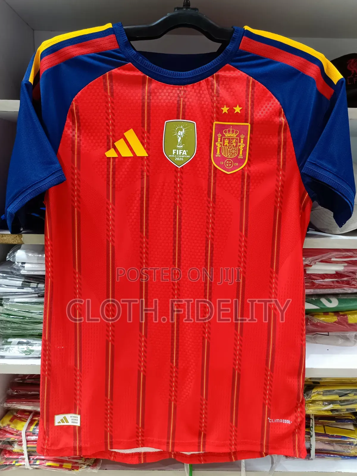 Spain Home World Cup Commemorative Jersey 2026. Authentic.
