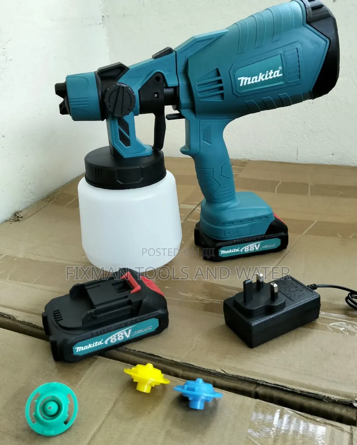 Top MAKITA Paint Sprayer Fine Touch Finish 2 Battery 88V and Charger