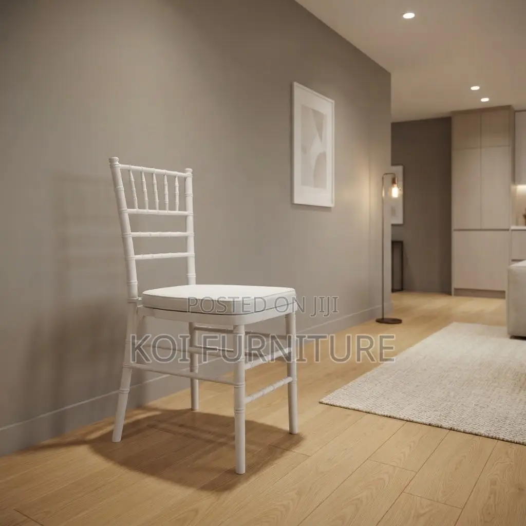 Home Chairs; White Vintage Designed Wedding Events Chairs