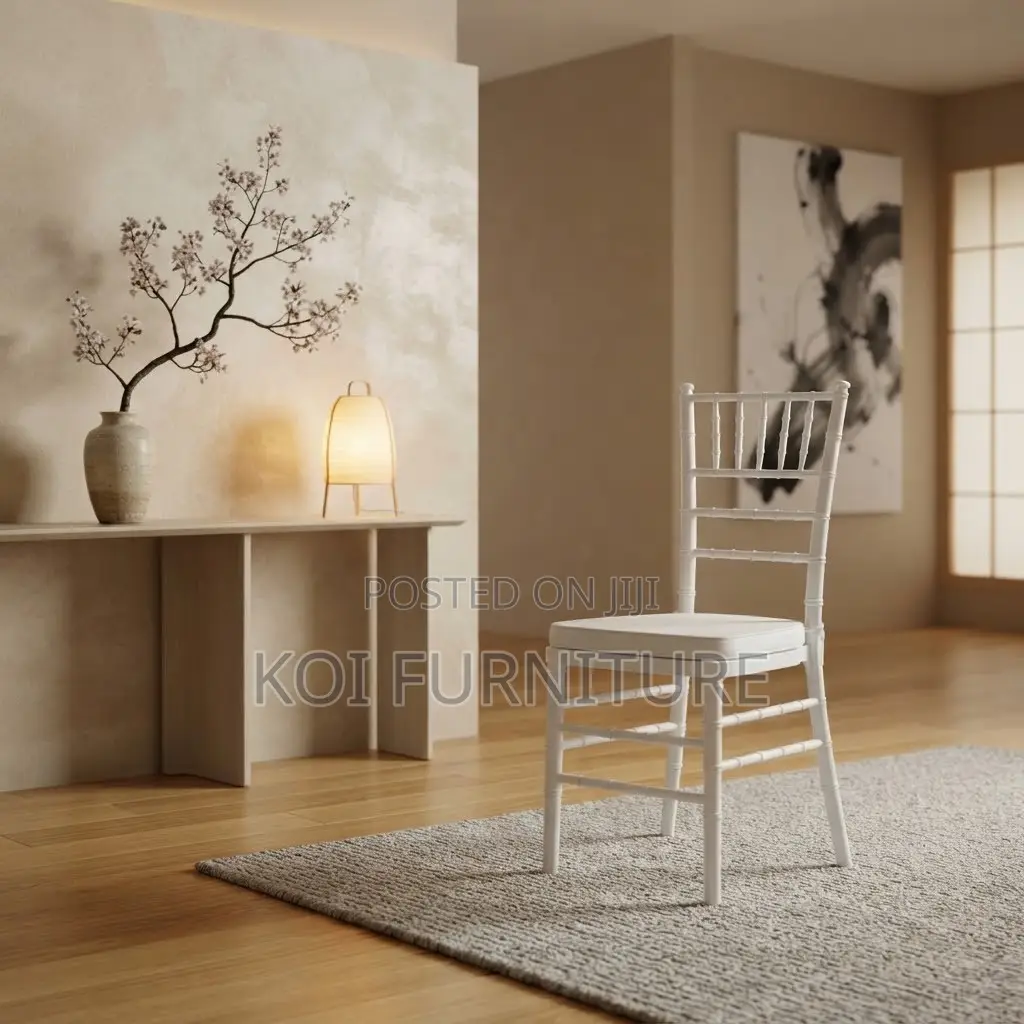 Home Chairs; White Vintage Designed Wedding Events Chairs