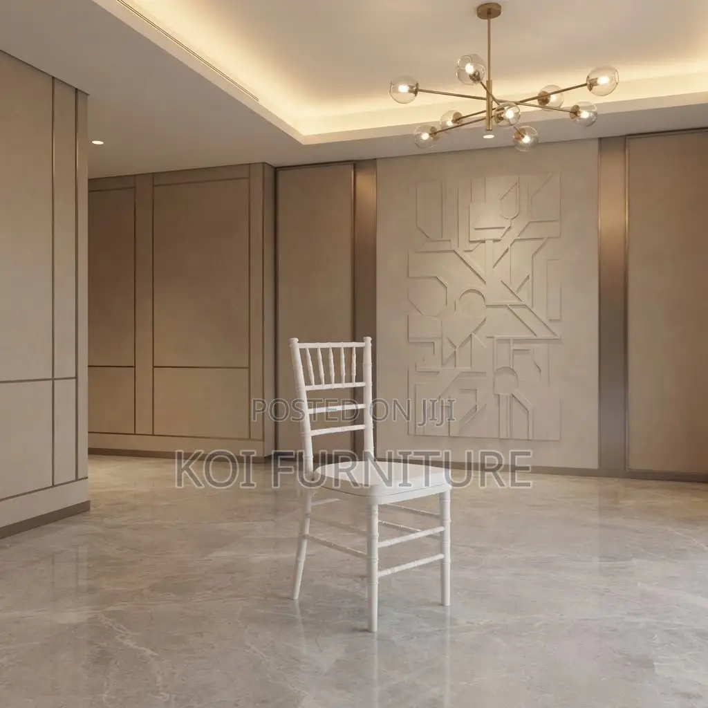 Home Chairs; White Vintage Designed Wedding Events Chairs
