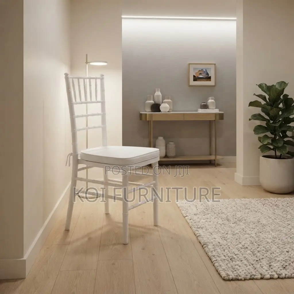 Home Chairs; White Vintage Designed Wedding Events Chairs