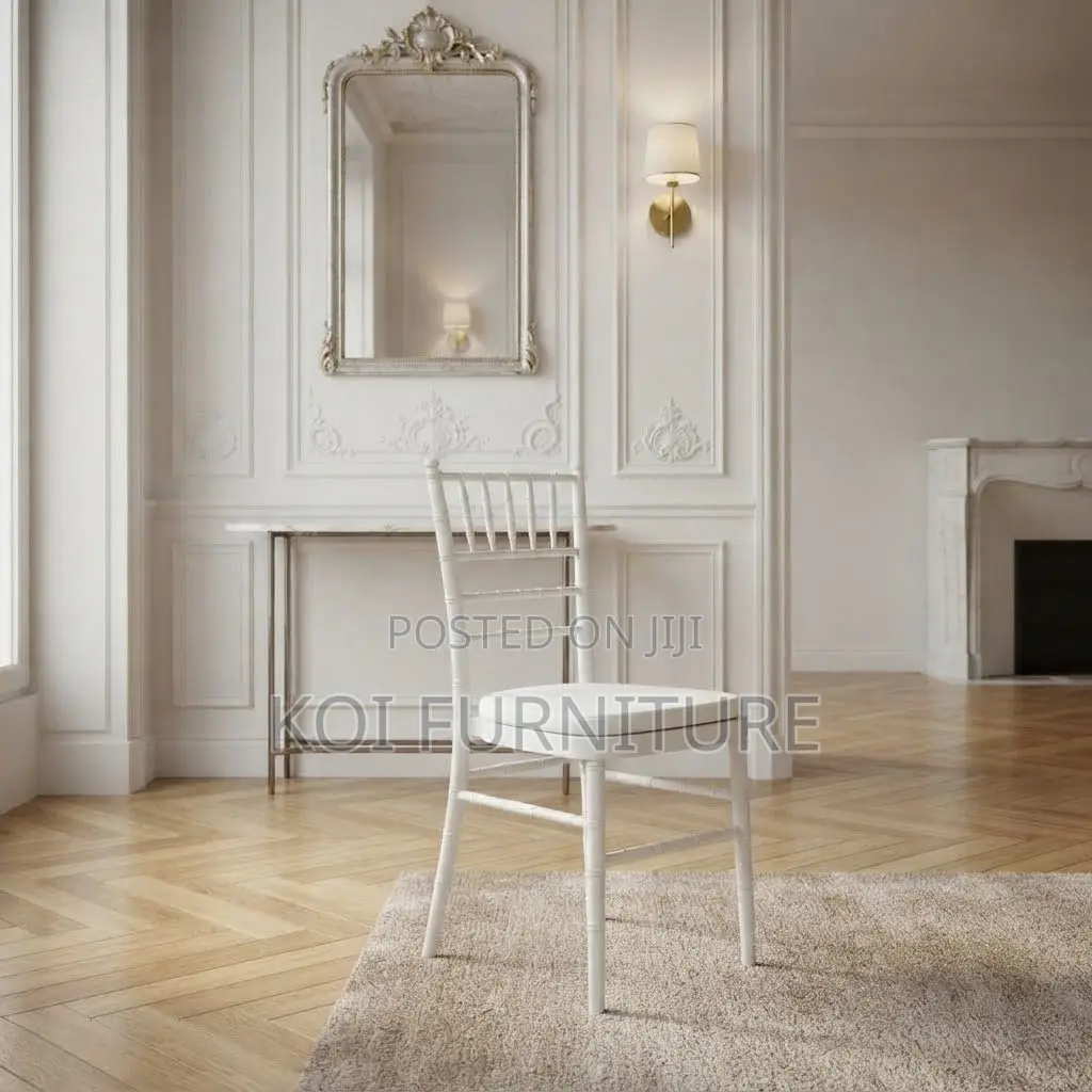 Home Chairs; White Vintage Designed Wedding Events Chairs