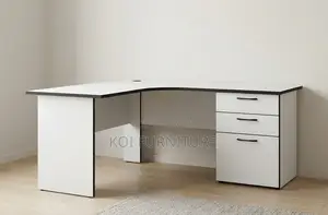 Office Desk; 1.2 Meters Curved L Shaped Home Office Desks