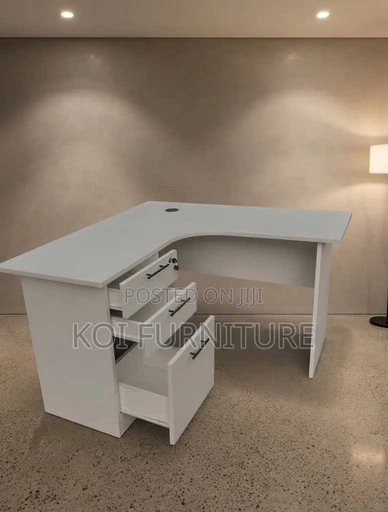 Office Desk; 1.2 Meters Curved L Shaped Home Office Desks