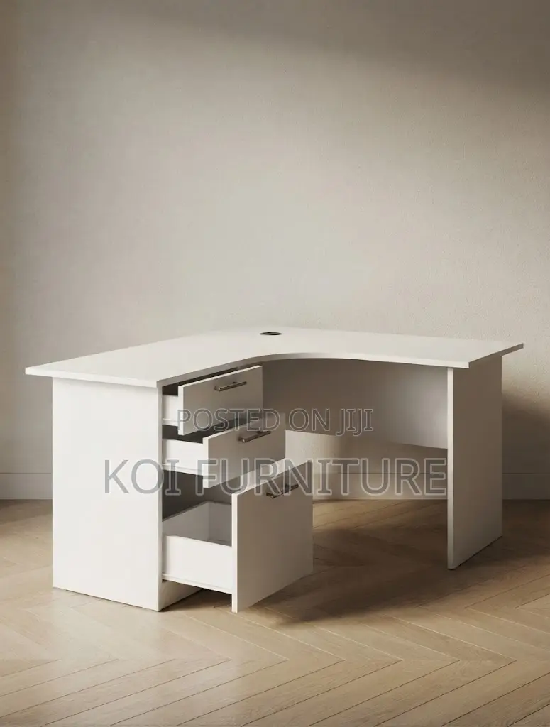 Office Desk; 1.2 Meters Curved L Shaped Home Office Desks