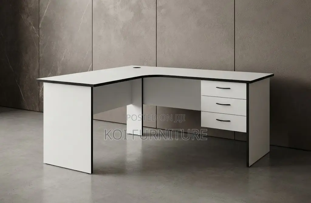 Office Desk; 1.2 Meters Curved L Shaped Home Office Desks