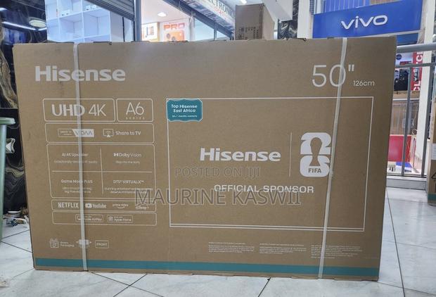 Hisense 50” Uhd Smart Frameless TV -50a6kken - thumbnail 2