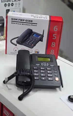 GSM FWP 6588 Fixed Wireless Desktop Phone - SIM Card Landline Phone