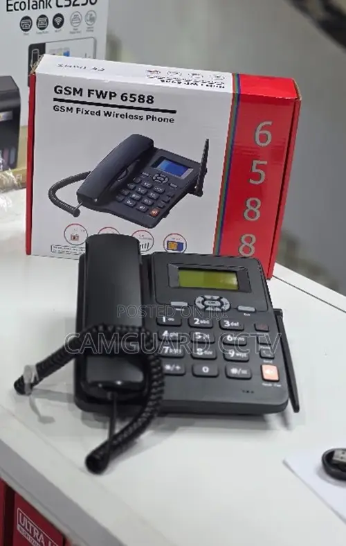 GSM FWP 6588 Fixed Wireless Desktop Phone - SIM Card Landline Phone