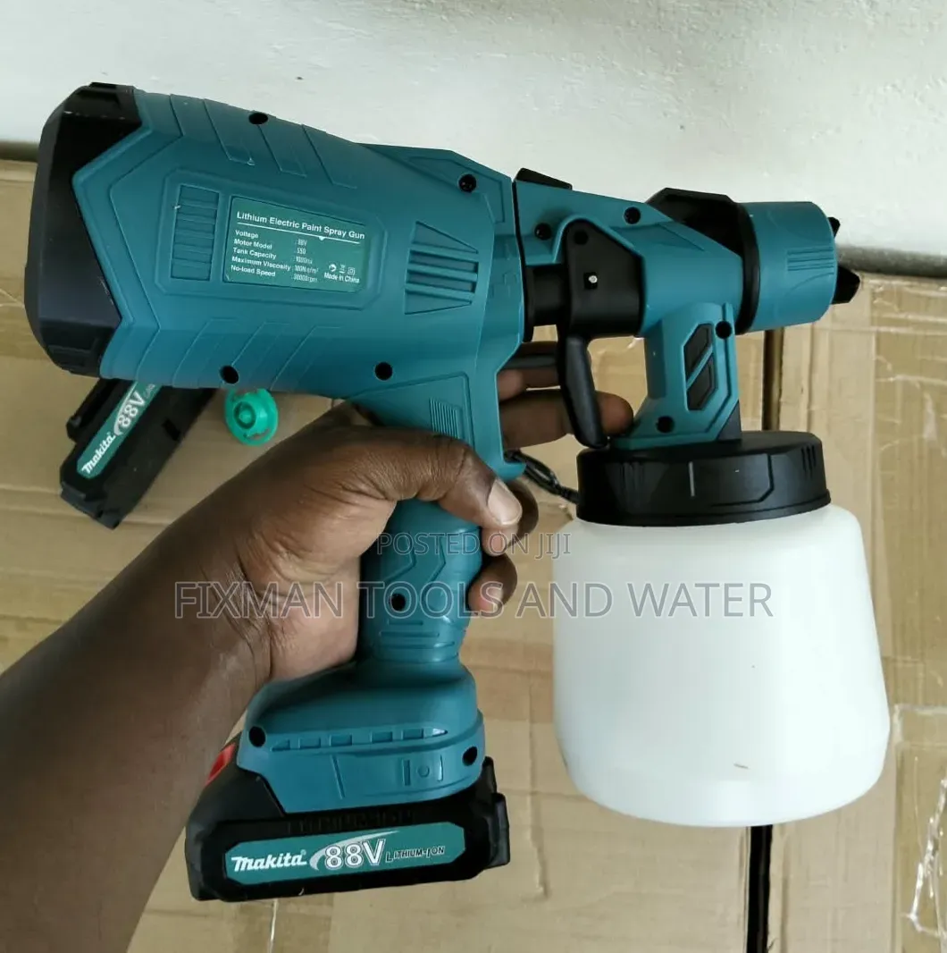 Makita Multipurpose Cordless Spray Gun 2 Battery 88V + Extra 3 Nozzle