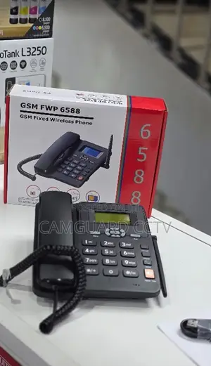 GSM FWP 6588 Fixed Wireless Desktop Phone - SIM Card Landline Phone
