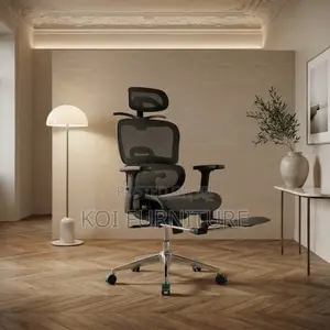Office Chairs; Executive Orthopedic Seat With Foldable Footrest
