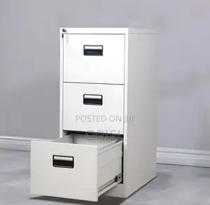 3-Drawer Office Steel Filing Cabinet : Metal Storage Cabinet