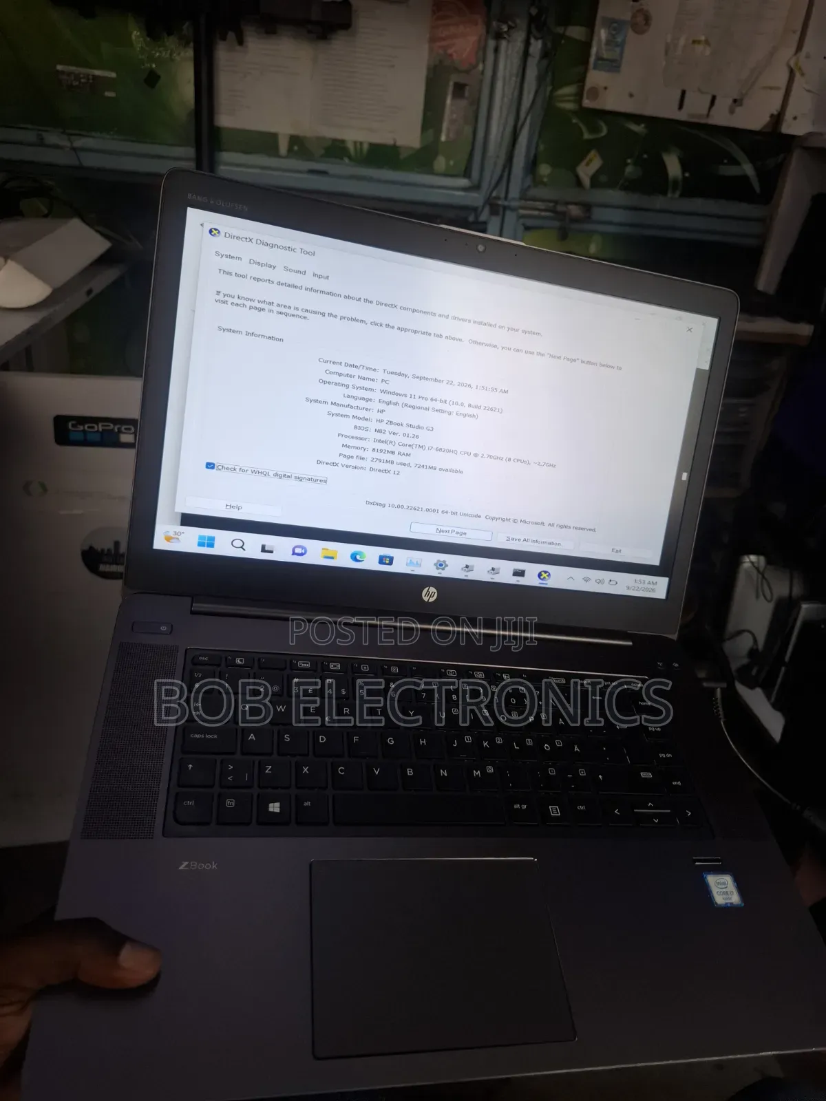 Laptop HP ZBook Studio G3 8GB Intel Core i7 SSD 256GB