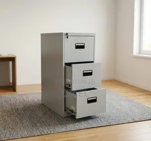 3-Drawer Office Steel Filing Cabinet : Metal Storage Cabinet