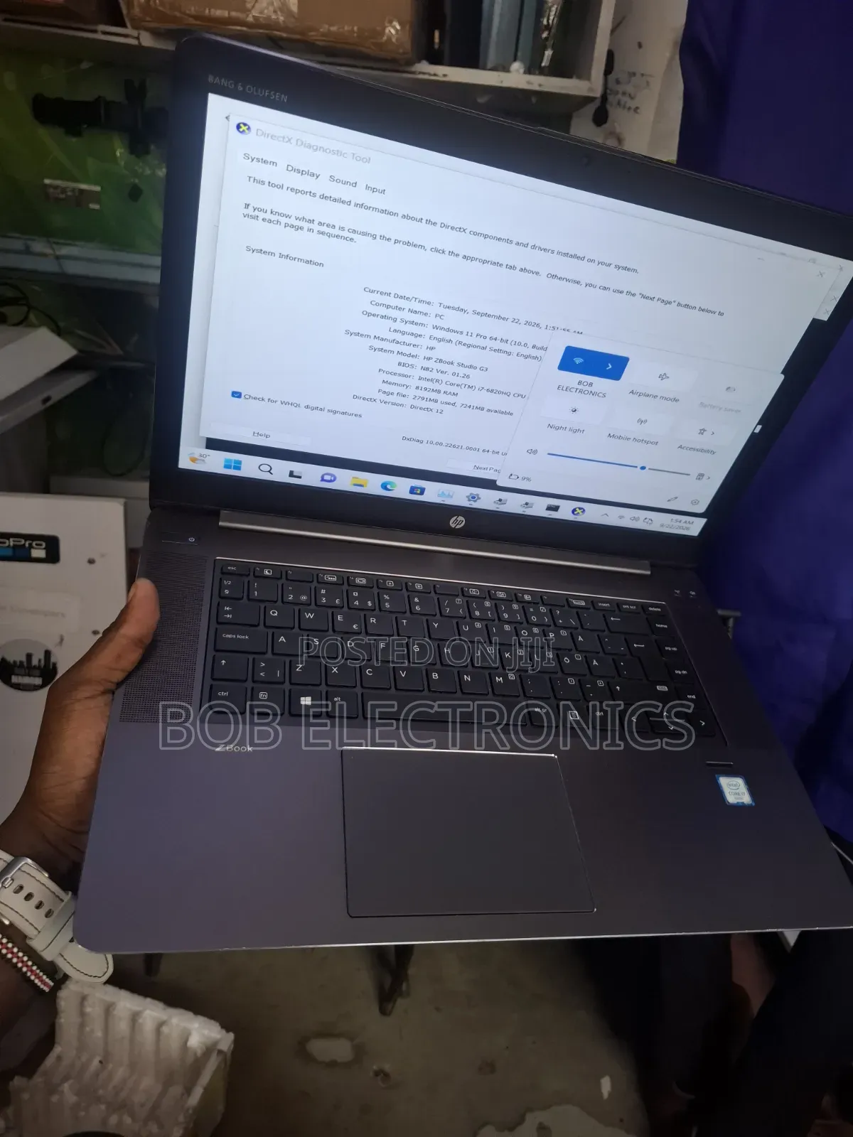 Laptop HP ZBook Studio G3 8GB Intel Core i7 SSD 256GB