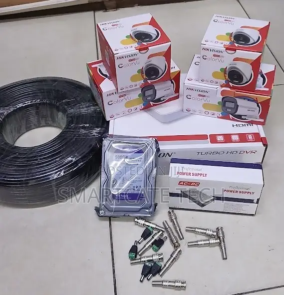 Hikvision 4CH DVR Camera System With ColorVu Full Night Vision
