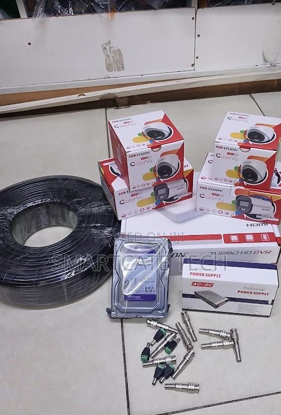 Hikvision 4CH DVR CCTV Security Kit 4 ColorVu Cameras - main view