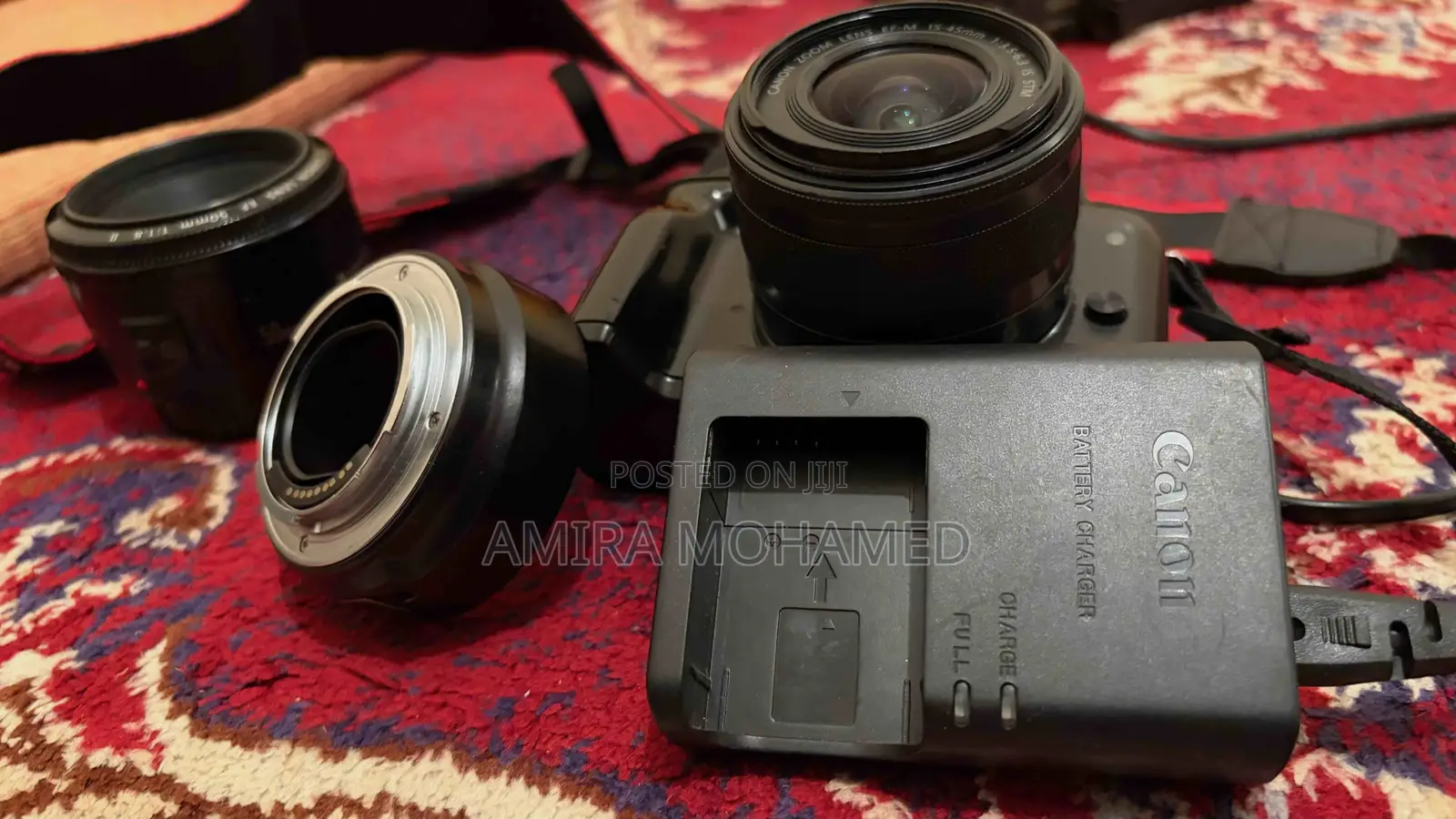 Canon M50 + Kit Lens + 50MM Lens (With Adapter)