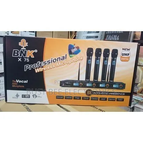BNK X75 Four Professional Wireless Microphones