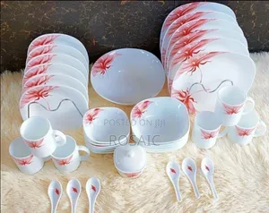 39 Pieces Square Opal Glass Dinner Set