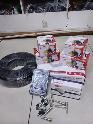 Hikvision 4CH DVR CCTV System 4 ColorVu Cameras Night Security
