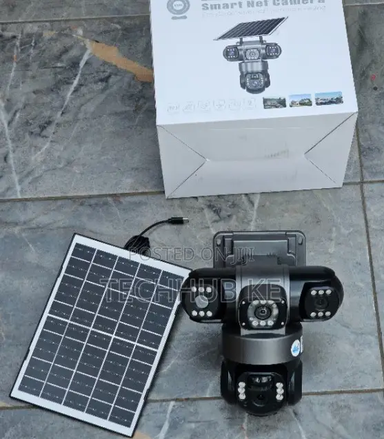 6mp Triple Lens 4g Simcard AC Powered V380 PTZ Smart Camera