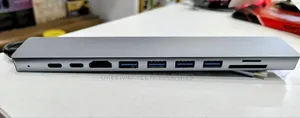 Type-C to HDTV 10 in 1 Hub HDMI 100W PD 4 USB Type-C RJ45 Ethernet