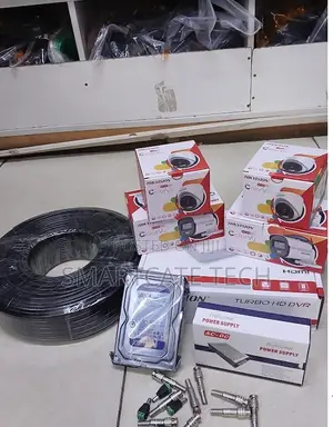 Hikvision 4CH DVR CCTV System 4 ColorVu Cameras Clear Night