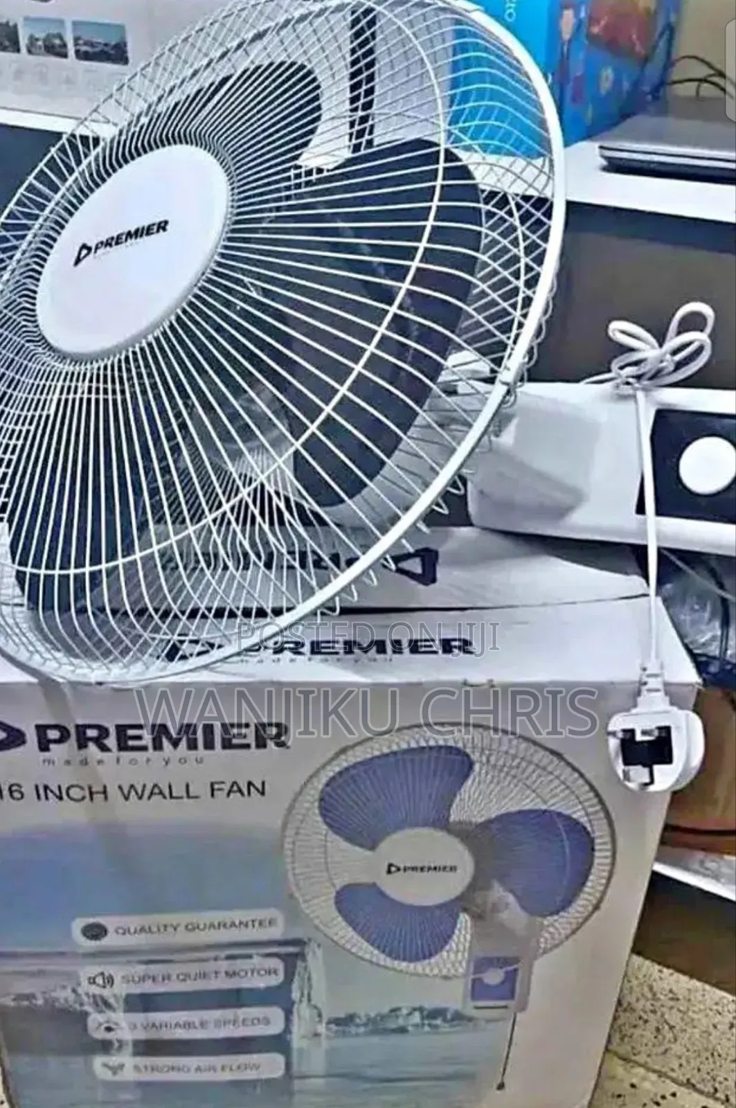 Premier 16 Inches Wall Mounted Fan
