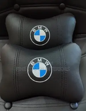 BMW Car Seat Head Rest Support Pillow – Travel Comfort Cushion