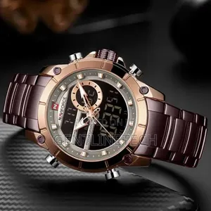 NaviForce NF9163 Gold and Brown