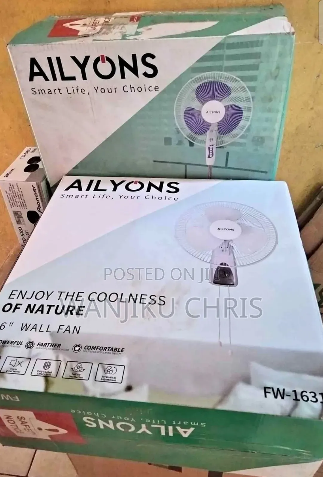 Ailyons 16 Inches Wall Fan.