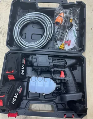 Wireless 96V Cordless Car Wash High-Pressure Spray Gun Kit.